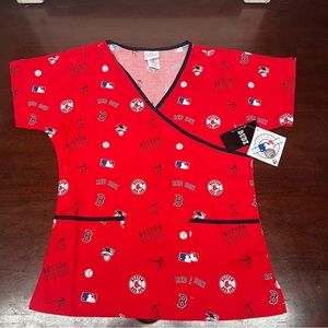 Boston Red Sox Officially Licensed Scrubs Women’s Scrubs Size Small New With Tag